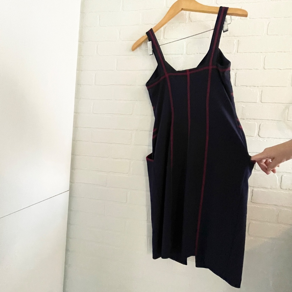 Joseph Ribkoff Futuristic Bodycon Zip Dress Contrast Stitch Statement Pockets 6 - Picture 10 of 15